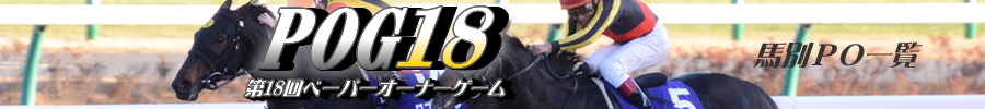 第18回POG　馬別PO一覧