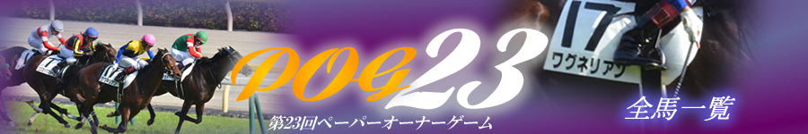 第23回POG　馬別PO一覧